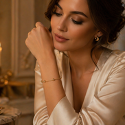 Minimalist Gold Bead Bracelet