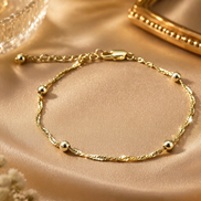 Minimalist Gold Bead Bracelet
