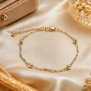 Minimalist Gold Bead Bracelet