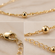Minimalist Gold Bead Bracelet