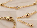 Minimalist Gold Bead Bracelet