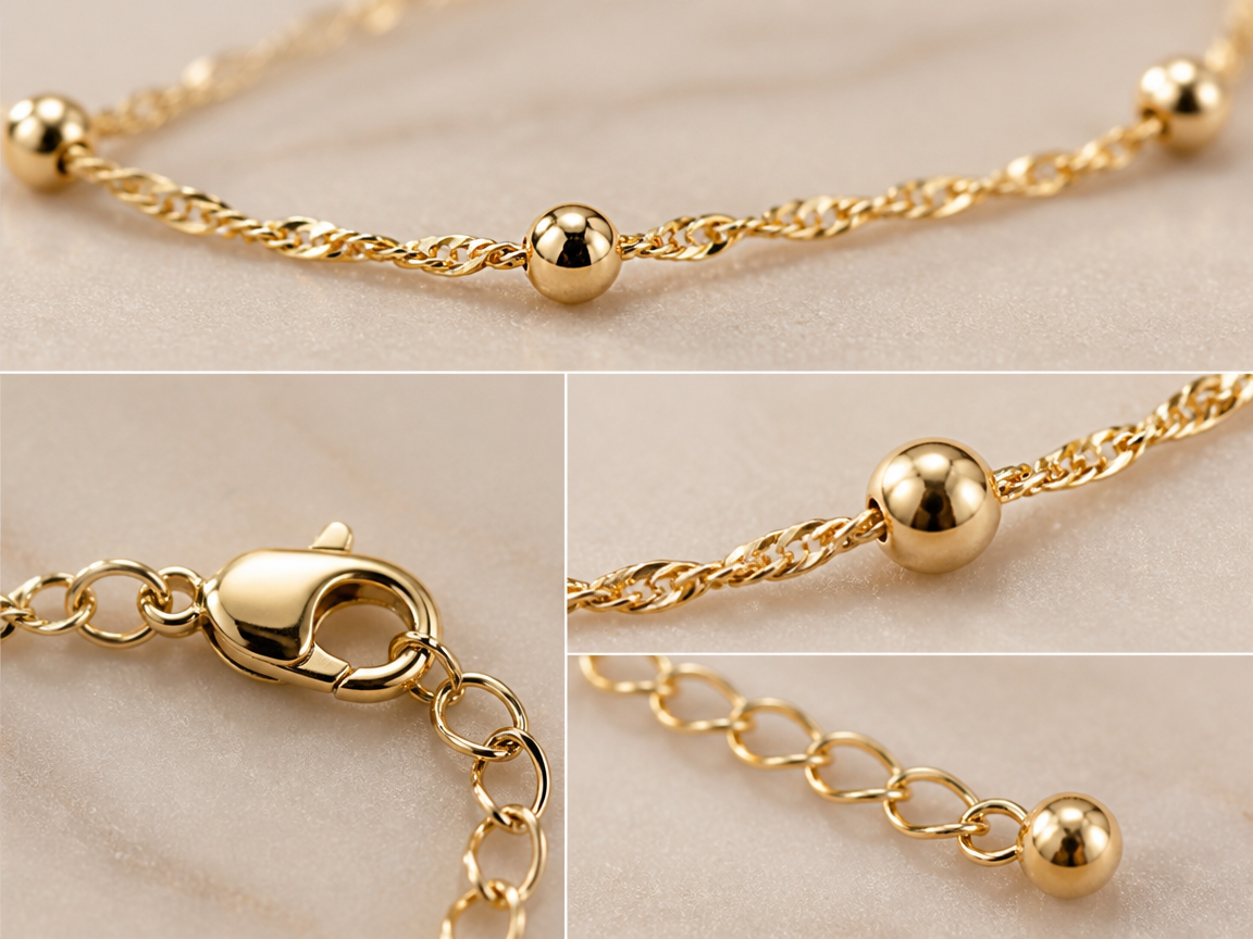 Minimalist Gold Bead Bracelet