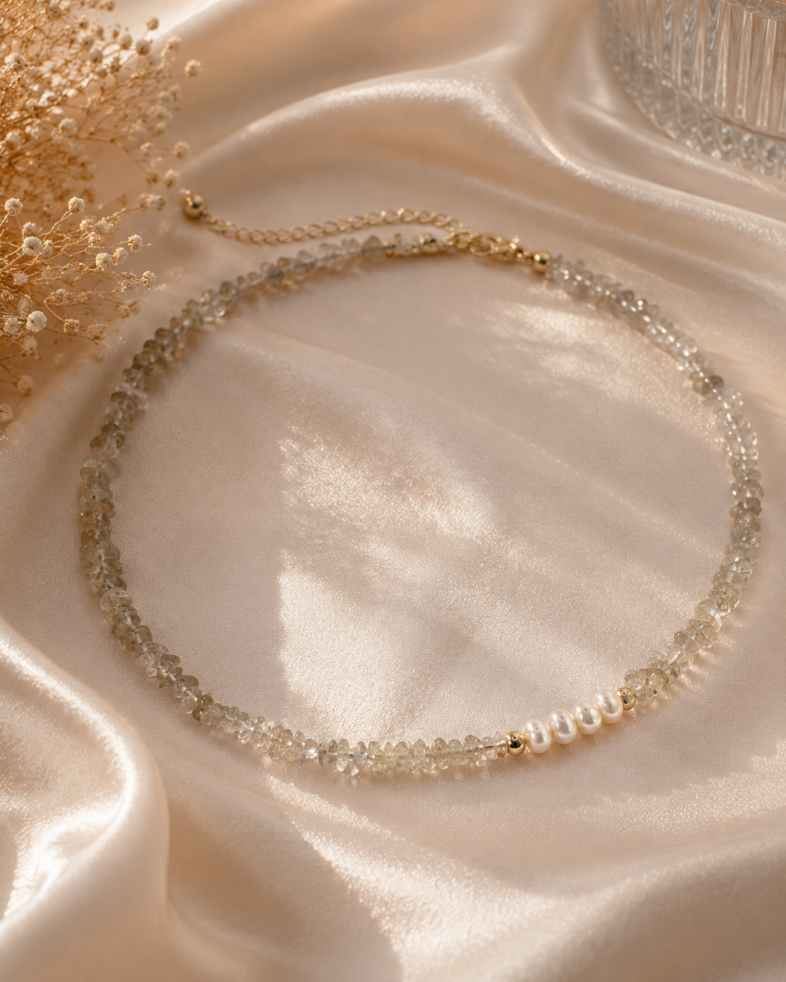 Citrine & Freshwater Pearl Necklace