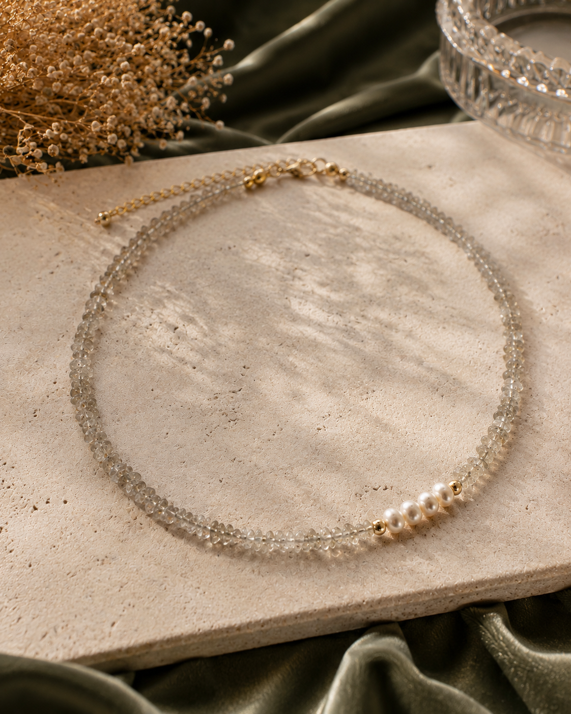 Citrine & Freshwater Pearl Necklace