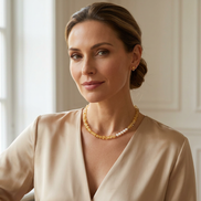 Citrine & Freshwater Pearl Necklace
