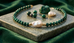 Burmese Jade & Baroque Pearl Necklace