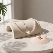 Rose Quartz & Baroque Pearl Necklace