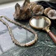 Citrine & Freshwater Pearl Necklace