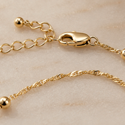 Minimalist Gold Bead Necklace