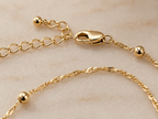 Minimalist Gold Bead Necklace