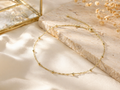 Minimalist Gold Bead Necklace