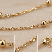 Minimalist Gold Bead Necklace