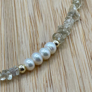 Citrine & Freshwater Pearl Necklace