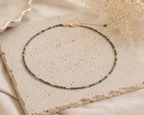 Faceted Aquamarine Choker Necklace – 14K Gold Plated