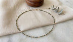 Faceted Aquamarine Choker Necklace – 14K Gold Plated