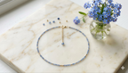 Facettierte Kyanit Minimalistische Choker-Halskette