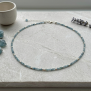Faceted Multicolour Tourmaline Choker Necklace in 14K Gold Plate