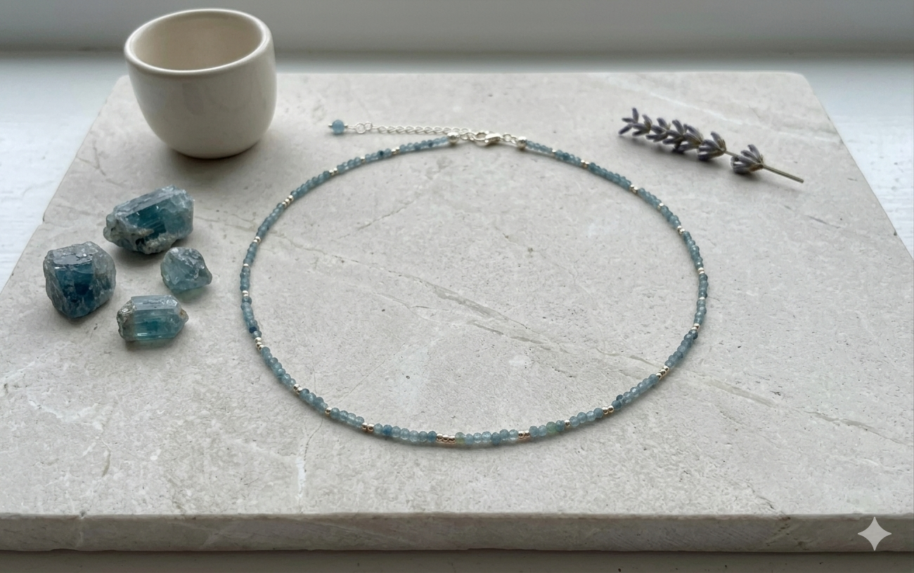 Faceted Multicolour Tourmaline Choker Necklace in 14K Gold Plate