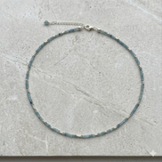 Faceted Multicolour Tourmaline Choker Necklace in 14K Gold Plate