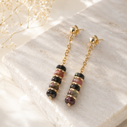 Natural Tourmaline Drop Earrings