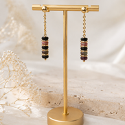 Natural Tourmaline Drop Earrings