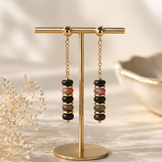 Natural Tourmaline Drop Earrings