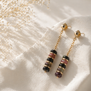 Natural Tourmaline Drop Earrings