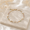 Fluorite & Freshwater Pearl Bracelet