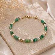 Aventurine & Freshwater Pearl Bracelet