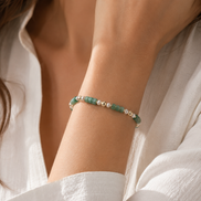 Aventurine & Freshwater Pearl Bracelet