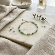 Aventurine & Freshwater Pearl Bracelet