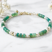 Aventurine & Freshwater Pearl Bracelet