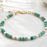 Aventurine & Freshwater Pearl Bracelet