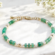 Aventurine & Freshwater Pearl Bracelet