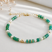 Aventurine & Freshwater Pearl Bracelet